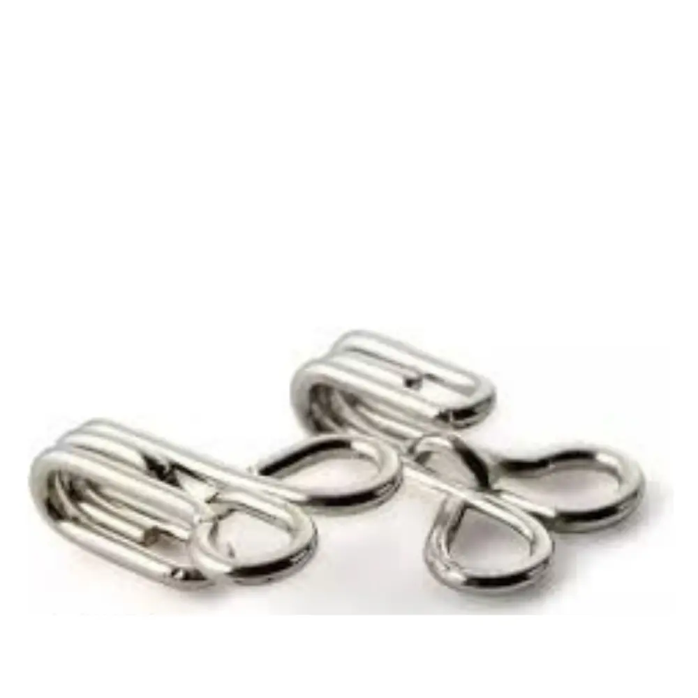 Blouse Hooks, Stainless Steel, for Blouse,Dresses & Tailoring- Pack of 100 pc (Silver)