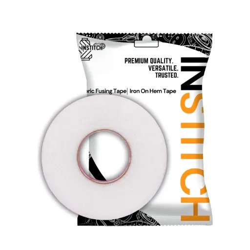 [Hemtapex1] Hem Tape Rivil civil fusing tape, For Tailor & Home Use, Fabric Fusing Tape For Alteration - Iron On Tape- 100 Meters Roll - 0.5 Inches Width (White)