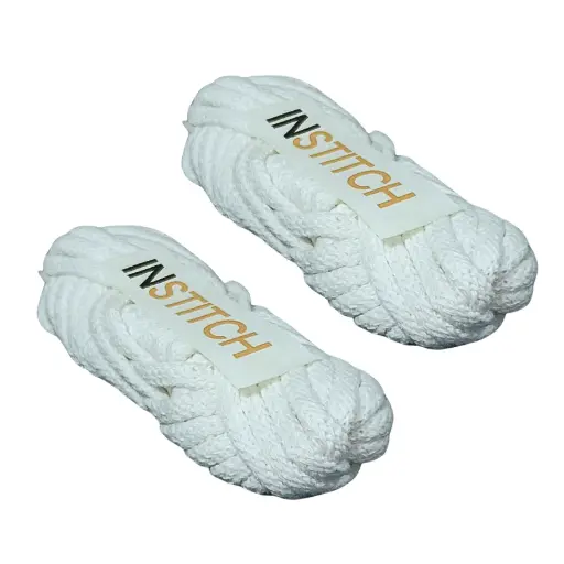 [Nadax1] Premium Nada/Dori Strings 100% Pure Cotton - Set of 2 (12m Each), for Ethnic Wear, Lehengas, Petticoat, Sports Wear (White)