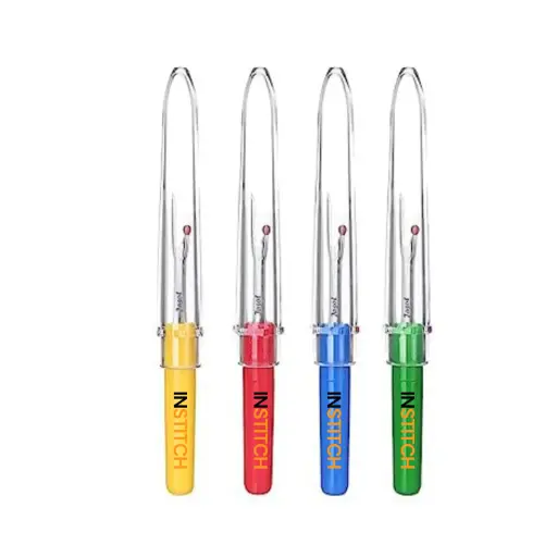 [SmallOpenerx1] Stitch Opener, Seam Ripper, Seam Opener, Opener for Tailoring, Stitch Remover Tool - Multi Colour- (Pack of 4)